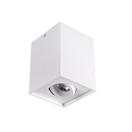 Přisazené fasádní bodové svítidlo čtvercovitý bílá spot Gord DLP-50 Kanlux 25470