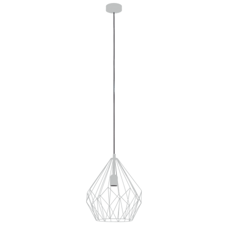 Závěsná lampa CARLTON stříbrná E27 60W 31cm 49935 EGLO