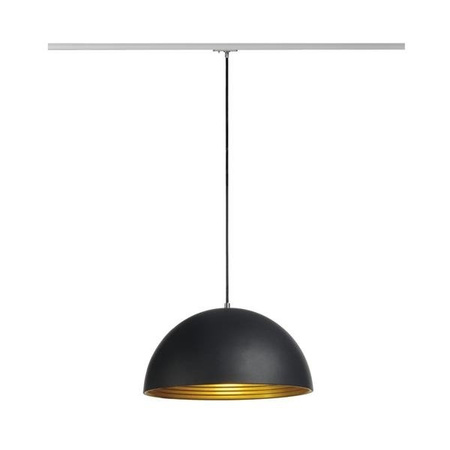 Závěsná lampa FORCHINI M, 40cm černá/zlatá, E27 SLV 143930