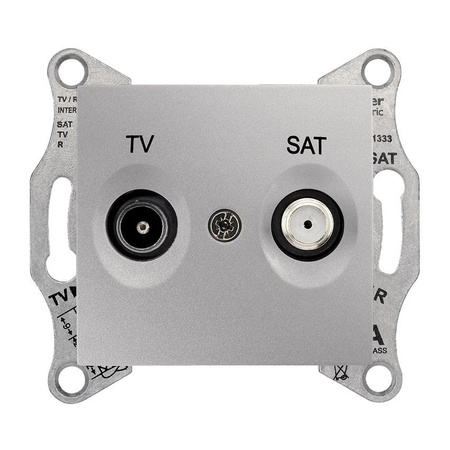 Zásuvka TV/SAT koncová hliník Sedna SDN3401660 Schneider Electric
