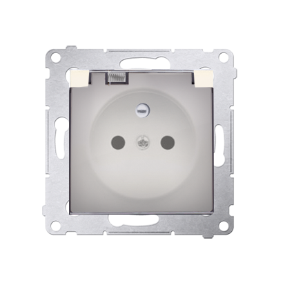 Kontakt Simon 54 Premium Krémová Zásuvka pro verzi IP44 klapka transp, DGZ1BUZ.01/41A